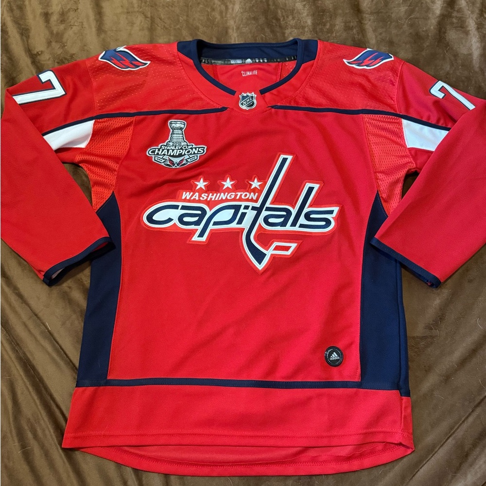 2018 Stanley Cup Champions Adidas Washington Capitals TJ Oshie Sweater
